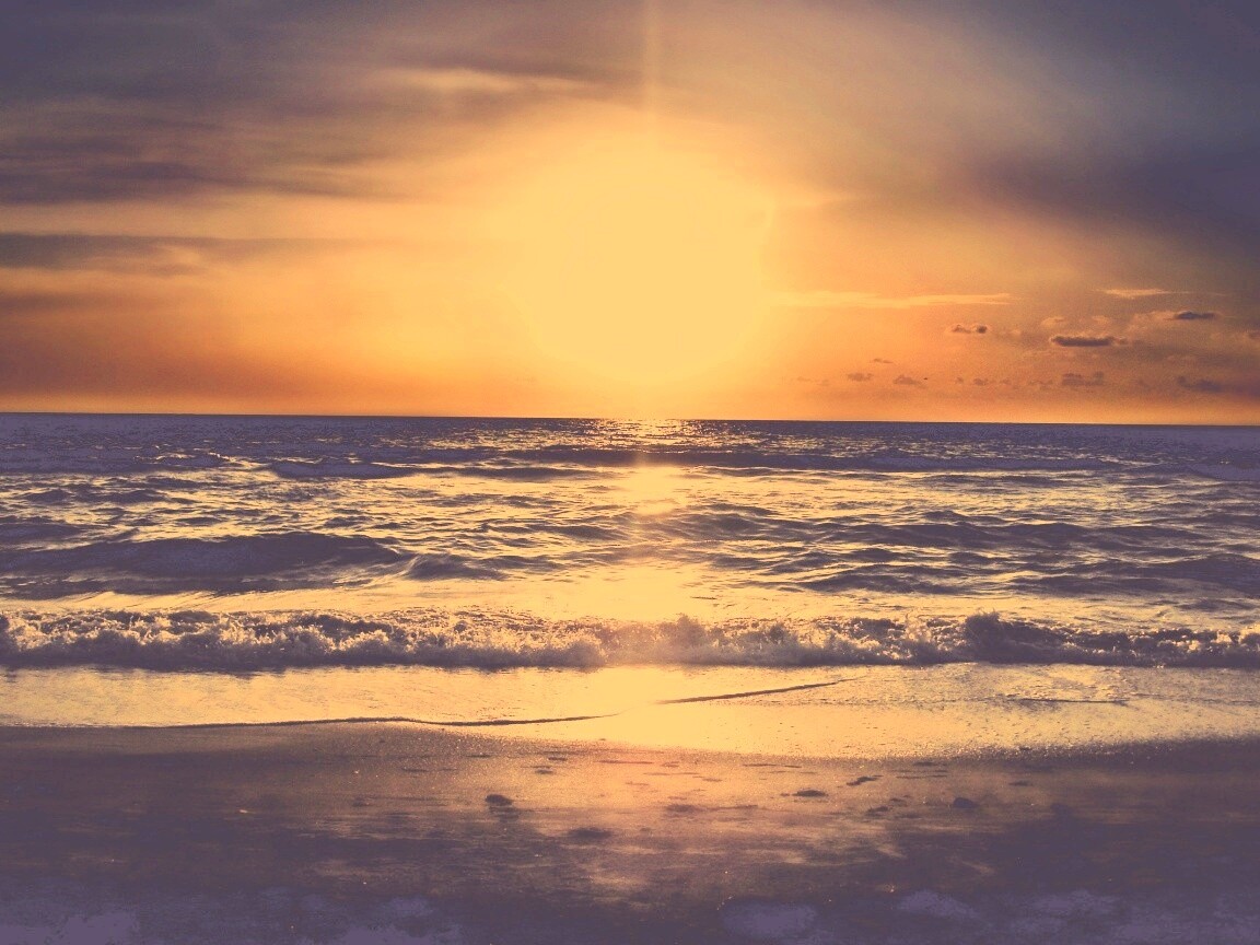 Морской закат обои