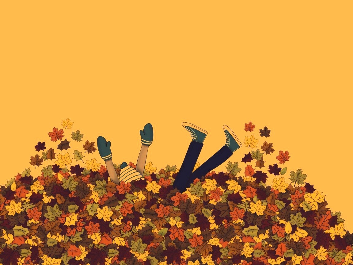 Опавшие листья обои