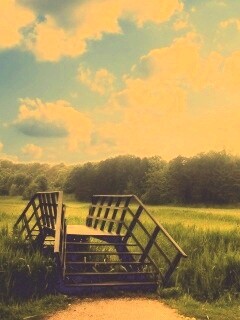 Мостик обои