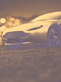 Серебряная машина обои