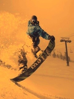 Сноубордист обои