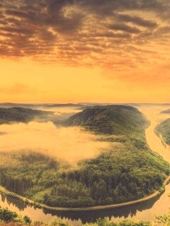 Кривая река обои