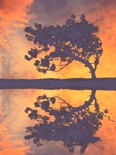 Зеркальное озеро обои