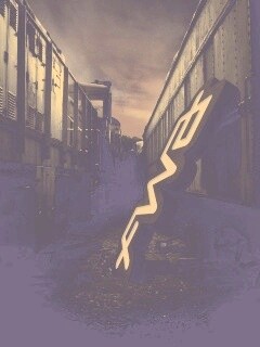 Упавшая вывеска обои