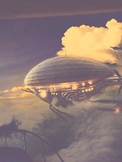 Инопланетный дирижабль обои