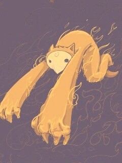 Огненный монстр обои