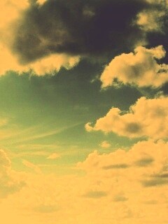 Зеленое небо обои