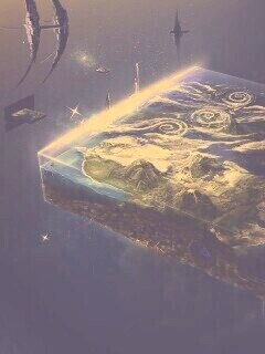 Кубическая земля в вакууме обои