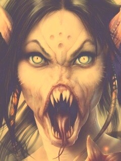 Эльфийка монстр обои