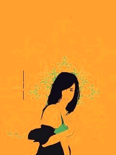 Векторная девушка обои