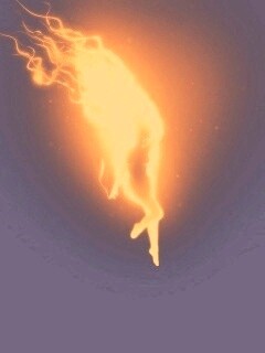 Огненная девушка обои