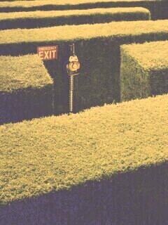 Аварийный выход из лабиринта, газонокосилки обои