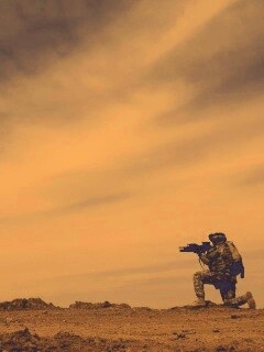 Стрельба с колена обои