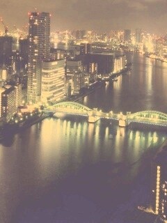 Панорама Токио обои