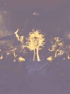 Мужчина с головой льва обои