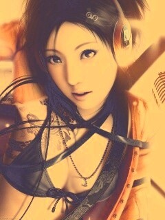 Поющая японка обои