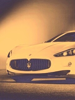 Белый Мазерати обои