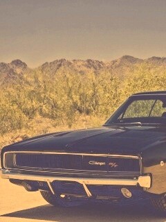 Черный Додж обои