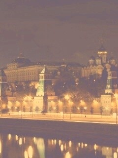 Ночной Кремль обои