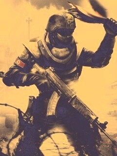 Китайский солдат жжет американский флаг обои