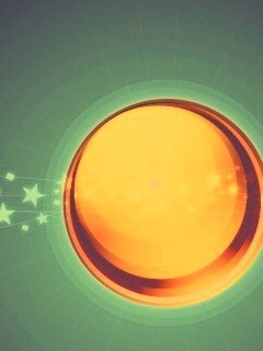 Большой красно-желтый круг обои