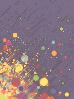Полёт разноцветных кругов обои