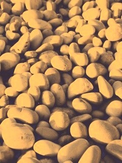 Белая галька обои