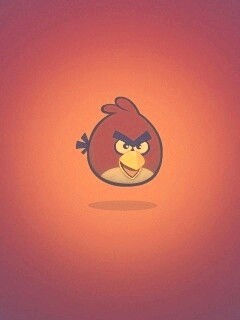 Красная птица из Angry Birds обои