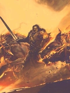 Темный рыцарь и гончие смерти обои