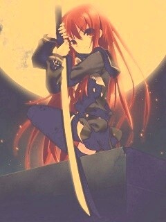 Девочка с катаной обои