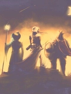 Воин, лучник и маг обои