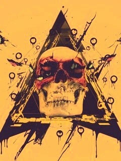 Гламурный череп обои