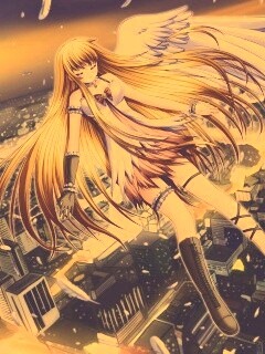 Неопознанная девушка из аниме обои