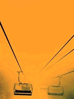 Канатная дорога в зиму обои