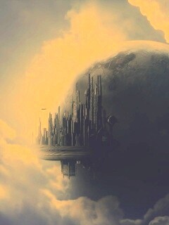 Небесный город обои