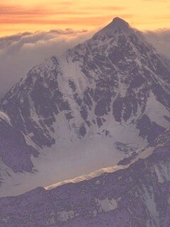 Гора на закате обои