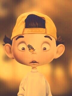 Бабочка на носу обои