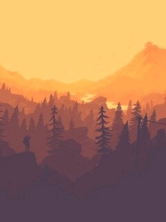Красный Firewatch обои