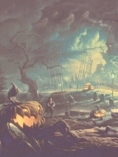 Кладбище на Хэллоувин обои