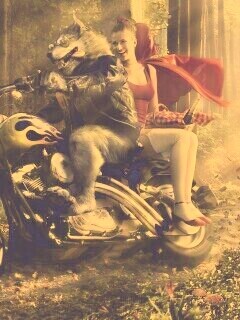 Красная шапочка по новому обои