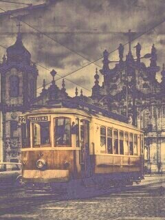 Старинный трамвай обои