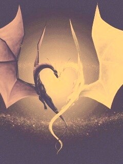 Влюбленные драконы обои