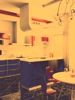 Современная кухня обои