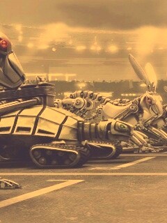 Роботы на старте обои