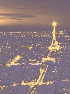 Ночной париж обои