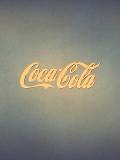 Синий логотип Coca-Cola обои