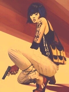 Фейт с пистолетом обои