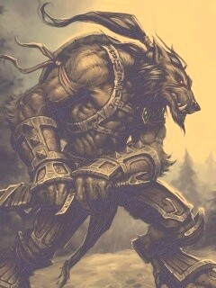 Волк оборотень обои