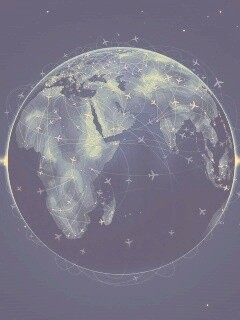 Маршруты самолетов обои