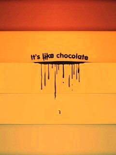 It"s not like chocolate обои